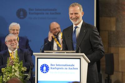 Verleihung des Internationalen Karlspreis 2025 in Aachen-stock-foto