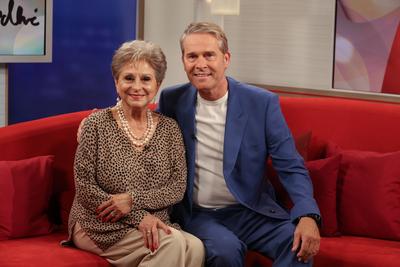 Dagmar Frederic, S?ngerin, T?nzerin und Moderatorin, zu Gast in der Fernsehsendung DAS!, eine Live-Talksendung des Nordd-stock-foto