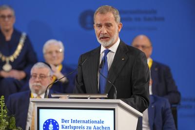 Verleihung des Internationalen Karlspreis 2025 in Aachen-stock-foto
