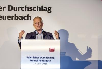 DEU Deutschland Stuttgart 17 07 2018 Meilenstein beim Projekt Stuttgart 21 Durchschlag am 3026-stock-foto