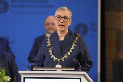 Verleihung des Internationalen Karlspreis 2025 in Aachen-stock-foto