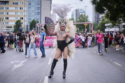 Berlin, CSD- Pride Parade Eindr?cke vom der Christopher Street Day (CSD) - Pride Parade am 27.07.2024 unter dem Motto Nu-stock-photo