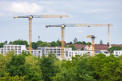 Unterzeichnung der st?dtebaulichen Vereinbarung zwischen Stadt N?rnberg und Freistaat Bayern zur Errichtung der Technischen Universit?t N?rnberg, N?rnberg, 30.05.2025-stock-foto