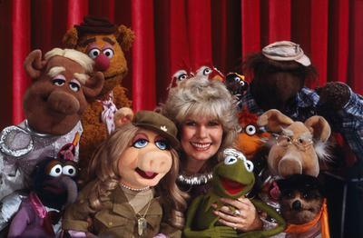 The Muppet Show, Fernsehserie, USA/Gro?britannien 1976 - 1981, Comedyshow mit Puppen und Gaststar Loretta Swit Copyright-stock-foto