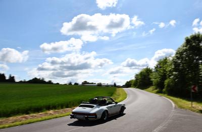 ADAC Oldtimerfahrt Hessen-Thueringen-stock-foto