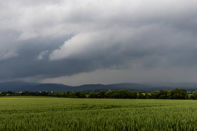 Gewitterfront ?ber dem Taunus-stock-foto