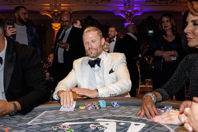 D&D Casino Royale Charity Poker Night in der Historischen Stadthalle Wuppertal-stock-foto