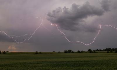Gewitter in Hessen-stock-foto