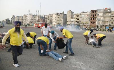 Operation Shield: India Conducts Mock Drill To Bolster Its Civil Defence-stock-photo