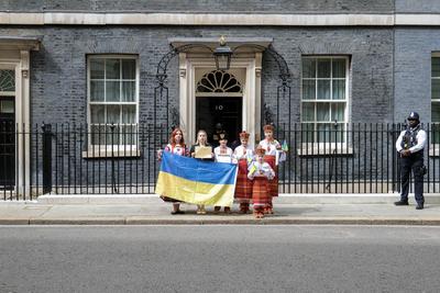 March for the Children of Ukraine-stock-photo