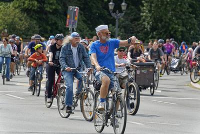 ADFC Sternfahrt Berlin 01.06.2025. Grosser Stern, Tiergarten, Berlin-stock-foto