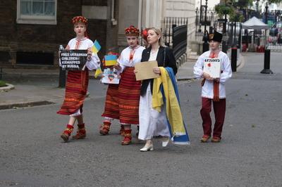 March for the Children of Ukraine-stock-photo