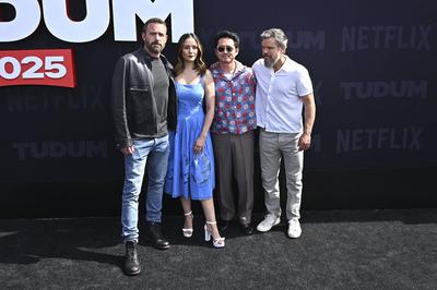 Ben Affleck, Catalina Sandino Moreno, Steven Yeu, Matt Damon-stock-foto