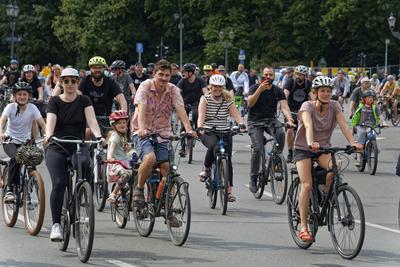 ADFC Sternfahrt Berlin 01.06.2025. Grosser Stern, Tiergarten, Berlin-stock-foto