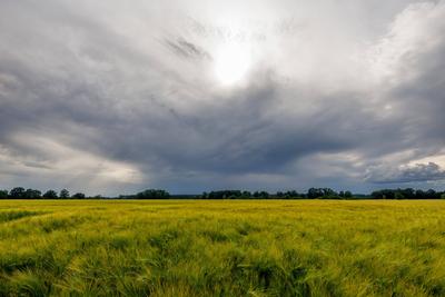Unwetter ueber Brandenburg-stock-foto
