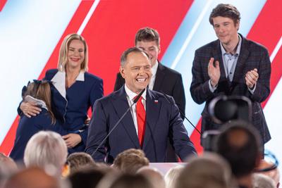 PRESIDENTIAL ELECTIONS 2025 - SECOND ROUND OF PRESIDENTIAL ELECTIONS IN POLAND-stock-photo