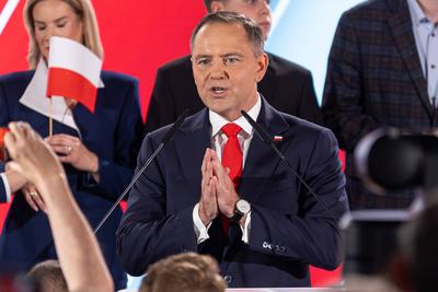 PRESIDENTIAL ELECTIONS 2025 - SECOND ROUND OF PRESIDENTIAL ELECTIONS IN POLAND-stock-photo