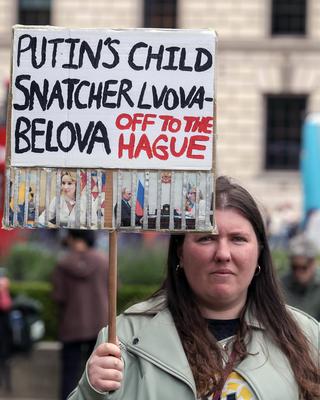 March for the Children of Ukraine-stock-photo