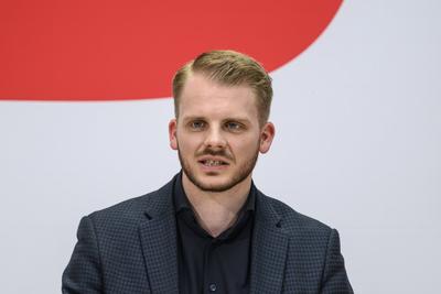GER, Berlin, Pressekonferenz, Pressekonferenz mit dem designierten SPD-Generalsekretaer Tim Kluessendorf, nach Gremiensitzung, SPD, Politik im Atrium, Willy-Brandt-Haus, 02.06.25-stock-foto