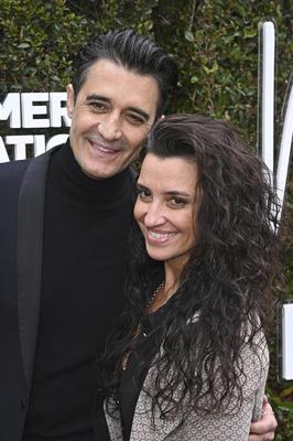 Gilles Marini mit Ehefrau Carole Marini-stock-foto