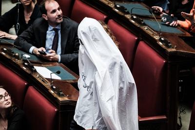 Rome, Question Time with the Prime Minister.-stock-photo