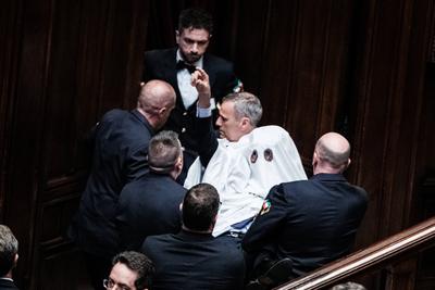 Rome, Question Time with the Prime Minister.-stock-photo