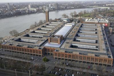 RTL Gebaeude in Koeln am Rhein von oben Stadt Koeln Tourismus 08 02 2015 EP_jse-stock-photo