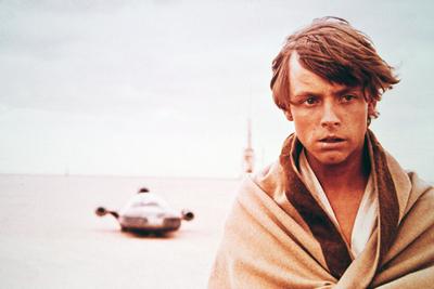 Star Wars Star Wars, aka Krieg der Sterne, USA 1977, Regie: George Lucas, Charakter: Mark Hamill als Luke Skywalker, USA-stock-photo