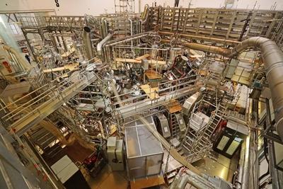 Wendelstein 7 X W7 X ist eine Experimentieranlage zur Erforschung der Kernfusionstechnik die in-stock-photo