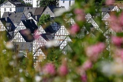 Die Historische Altstadt von Freudenberg-stock-foto