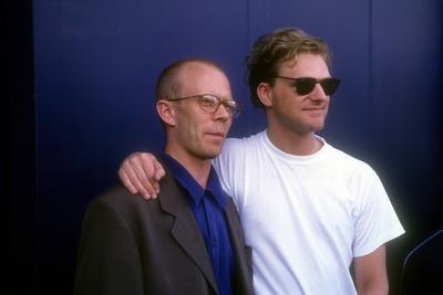 Vince Clarke (li.) und Andy Bell (Erasure) in Berlin-stock-foto