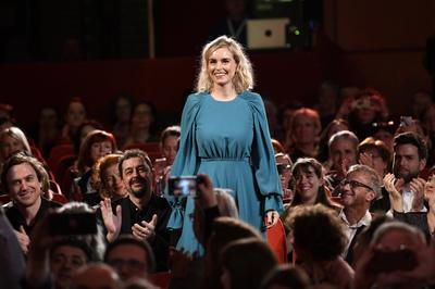 Lars Eidinger, Alex Silva und Nina Hoss bei der Verleihung der European Shooting Stars Awards 2020 auf der Berlinale 20-stock-photo