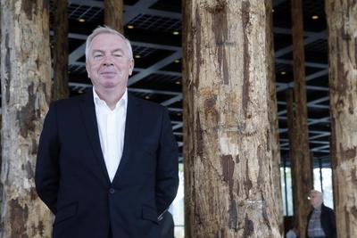 STICKS AND STONES, Ausstellung von David Chipperfield-stock-foto