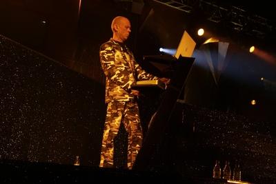 16/ Konzert: Erasure in der Berliner ColumbiaHalle, Keyboarder Vince Clarke, Pop, GB, Light At The End Of The World Tou-stock-foto