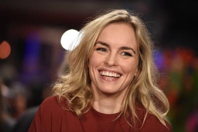 Schauspielerin Nina Hoss w?hrend des Er?ffnungsempfangs anl?sslich der 66 Internationalen Filmfest-stock-foto