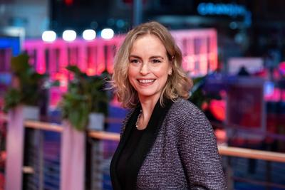 Schauspielerin Nina Hoss bei der Premiere des Films Langue Etrangere anl?sslich der der 74. Internationalen Filmfestpiel-stock-foto