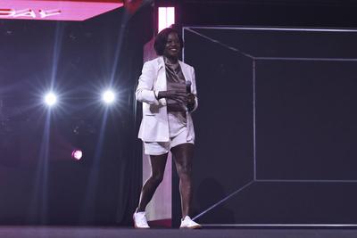American actress Viola Davis participates in Vtex Day 2025 in Sao Paulo-stock-photo