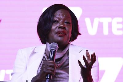 American actress Viola Davis participates in Vtex Day 2025 in Sao Paulo-stock-photo