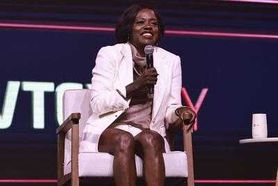 American actress Viola Davis participates in Vtex Day 2025 in Sao Paulo-stock-photo