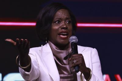 American actress Viola Davis participates in Vtex Day 2025 in Sao Paulo-stock-photo