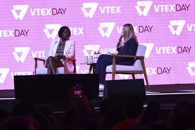 American actress Viola Davis participates in Vtex Day 2025 in Sao Paulo-stock-photo