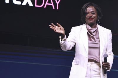 American actress Viola Davis participates in Vtex Day 2025 in Sao Paulo-stock-foto