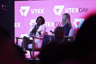 American actress Viola Davis participates in Vtex Day 2025 in Sao Paulo-stock-foto