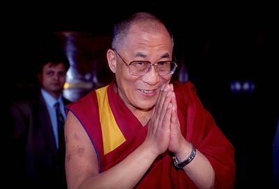 Dalai Lama to Rome-stock-foto