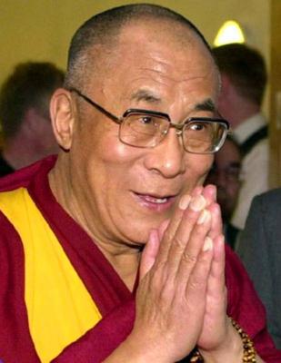 China / Tibet / India: The 14th Dalai Lama, Tenzin Gyatso (1935- ). The 14th Dalai Lama (Religious name: Tenzin Gyatso,-stock-foto