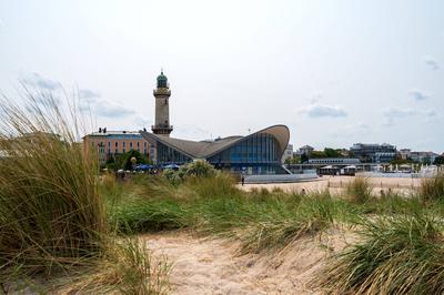 Strand in Warnem?nde-stock-foto