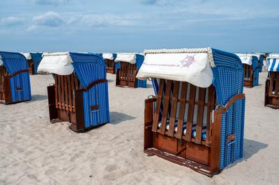 Strand in Warnem?nde-stock-foto