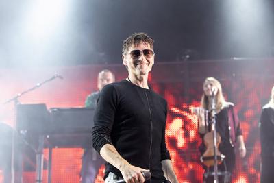 19/ a-ha, Saenger Morten Harket live in der Berliner Zitadelle Spandau am 21.08.18. Pop, Rock, Poprock, Synthie Pop, New-stock-foto