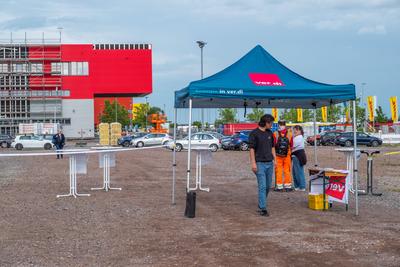 DHL Streik-stock-foto