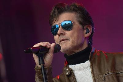 a-ha Bergen, Norway. 15th, June 2022. The Norwegian pop group a-ha performs a live concert during the Norwegian music fe-stock-photo